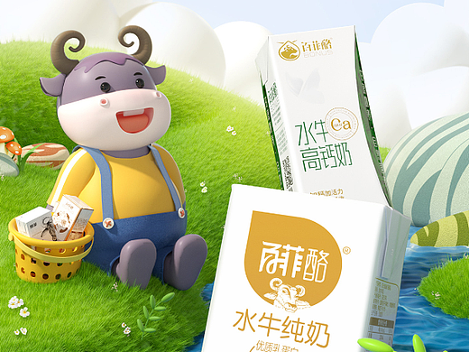 百菲酪京东春季海报