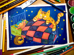 我有一只咬人的貓系列插畫