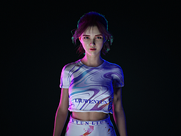 数字虚拟人作品（菜菜）