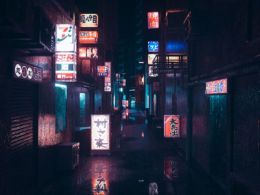 霓虹灯练习（个人主页-ZNDI4OTExNjg=） - 场景 - 站酷设计师亦余心之所善兮原创素材 - 站酷ZCOOL