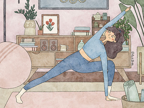 原创插画｜运动女孩系列
