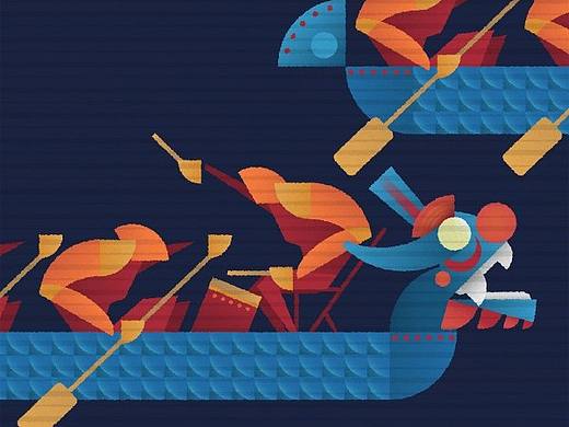 龙舟竞渡