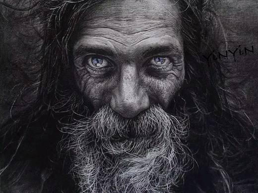 YiNYiN 铅笔素描 -【流浪者】