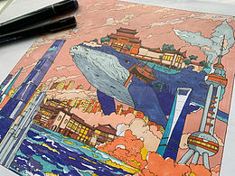 马克笔插画练习