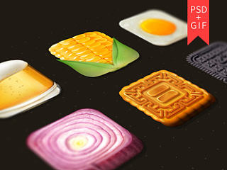 一些食品类的写实ICON