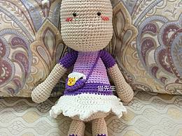 钩针玩偶，猫先生家兔子