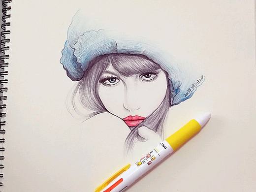 手繪圓珠筆頭像（個(gè)人主頁(yè)-ZMjQxMjk5NTI=） - 繪畫(huà) - 站酷設(shè)計(jì)師每日一畫(huà)原創(chuàng)素材 - 站酷ZCOOL