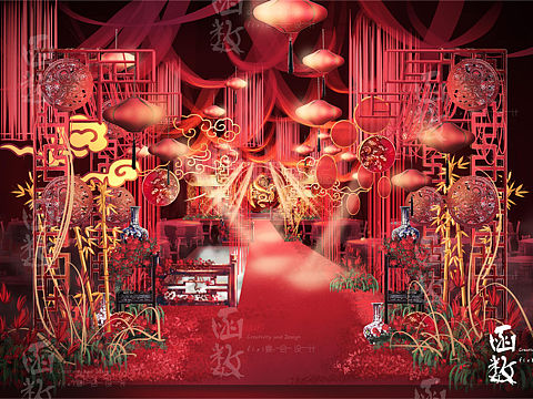 翱翔在祥云里的龙凤，在我们的庭院落在下，就在此刻