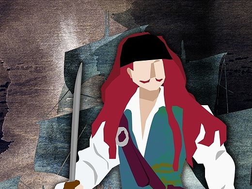 “红顶”海盗（个人主页-ZOTE2NzcyMA==） - 商业插画 - 站酷设计师xiaobai401a原创素材 - 站酷ZCOOL