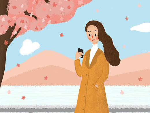 櫻花飄落（個(gè)人主頁(yè)-ZNDUwNTU4NjQ=） - 創(chuàng)作習(xí)作 - 站酷設(shè)計(jì)師花花86541原創(chuàng)素材 - 站酷ZCOOL