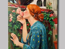 手繪油畫丙烯畫