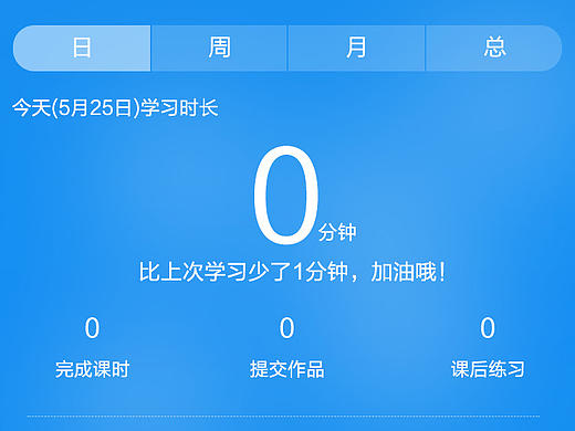 尖子教育APP-学习轨迹界面设计
