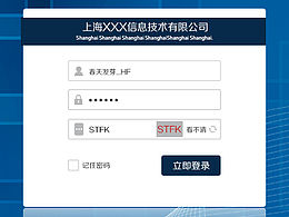 后台系统登录界面