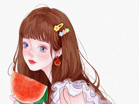 吃瓜少女（个人主页-ZNjA4MTM4NDg=） - 创作习作 - 站酷设计师糖葫芦栗子原创素材 - 站酷ZCOOL