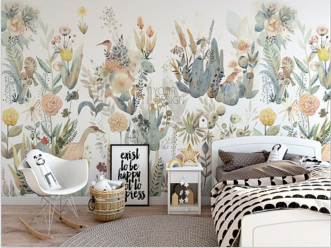 手绘水彩壁纸（个人主页-ZMzQzMDgzODg=） - 商业插画 - 站酷设计师东君之桃原创素材 - 站酷ZCOOL