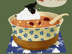 迟到的贺图 腊八节快乐！