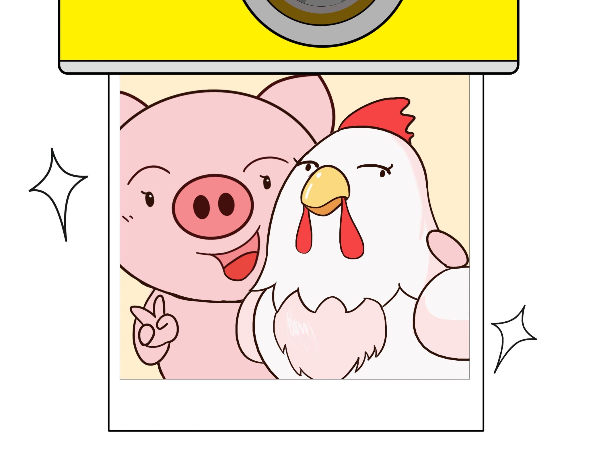 鸡和猪的小漫画|动漫|单幅漫画|周洋洋洋 - 原创作品 - 站酷 (ZCOOL)