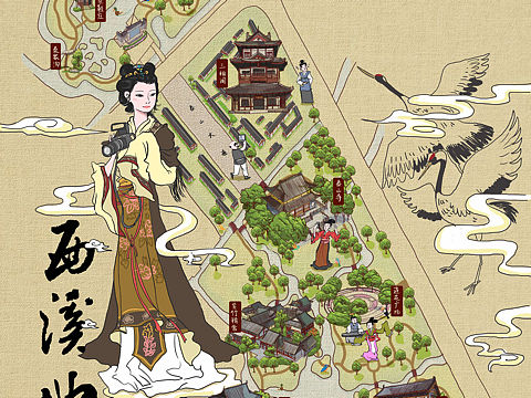 手绘地图一部分