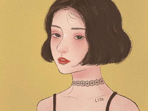 插画头像练习1（个人主页-ZNTE4ODI3NzI=） - 创作习作 - 站酷设计师懒猫hpp原创素材 - 站酷ZCOOL