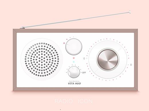 半临摹写实收音机（个人主页-ZMTc4MzgyMzI=） - 图标 - 站酷设计师VitaHuo原创素材 - 站酷ZCOOL
