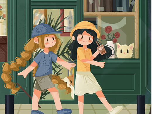 原创场景插画 Travel Dairly