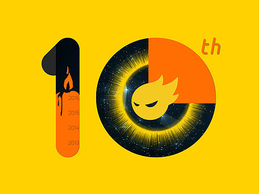 站酷10周年，您划空而来