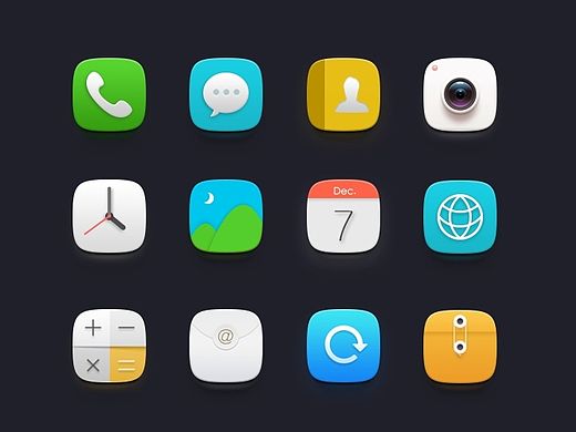 “少就是多”简约风格手机主题（icon、图标）