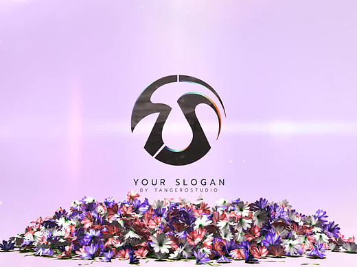 AE模板 | 鲜花花雨标志片头