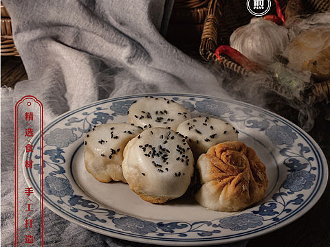 包子 上海生煎包拍摄