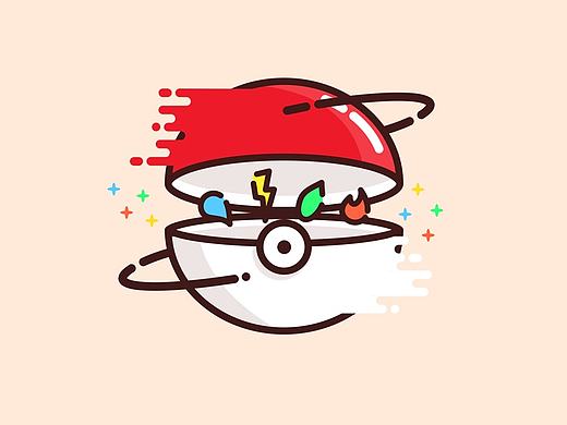 Pokemon Go！精灵球（个人主页-ZMTc2ODQwMDA=） - 创作习作 - 站酷设计师LeeLiang原创素材 - 站酷ZCOOL