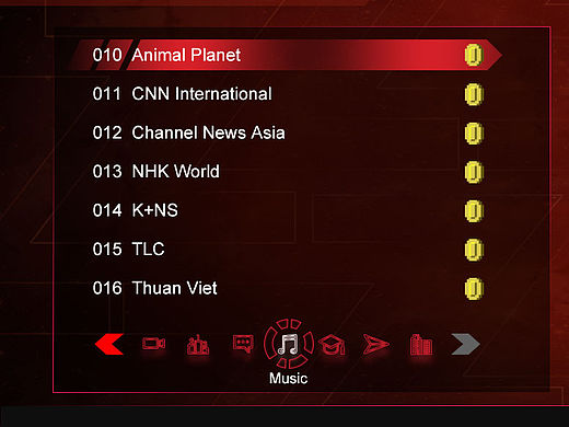 数字电视机顶盒UI界面