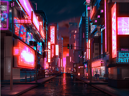 赛博朋克街区