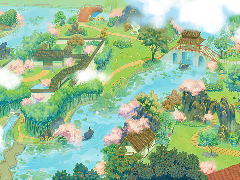 大观园全景一角