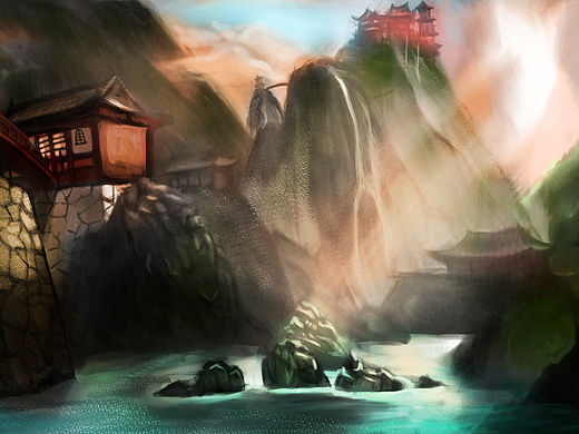 練習(xí)場景插畫（個(gè)人主頁-ZMTYxMTkzNTY=） - 創(chuàng)作習(xí)作 - 站酷設(shè)計(jì)師楓子菌原創(chuàng)素材 - 站酷ZCOOL