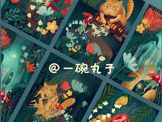 唯有喵呜陪伴系列插画设计