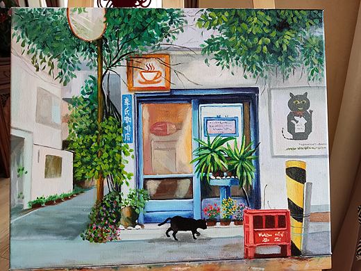 完工!李氏咖啡店开张