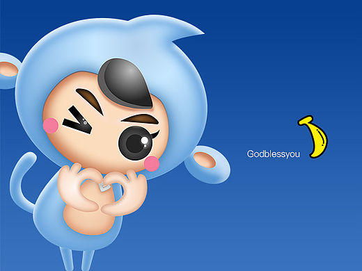 猴年吉祥物卡通漫画形象设计