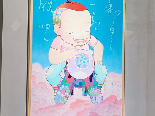 《和自己一起玩吧》丙烯作品