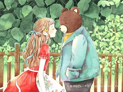 熊🐻先生|原创水彩插画