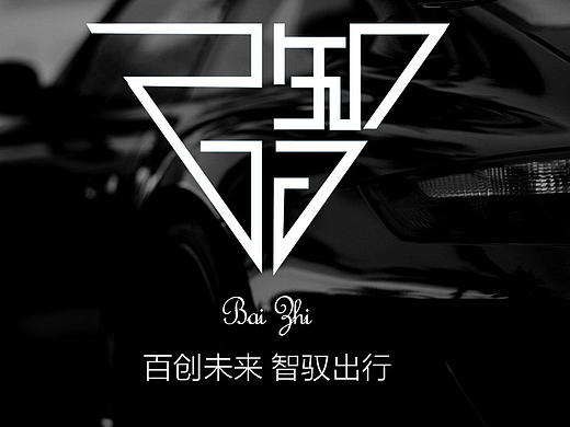 百智无人车logo提案