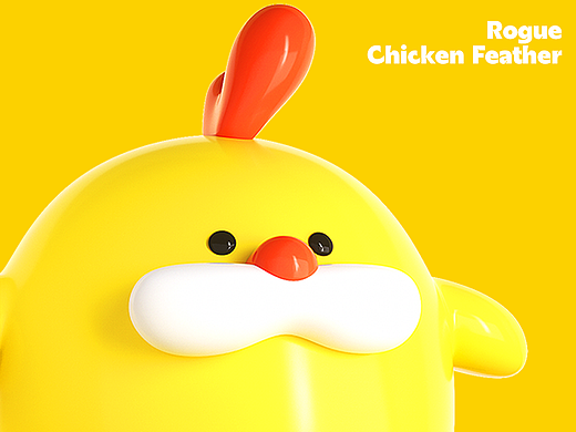 角色IP【流氓鸡毛】C4D