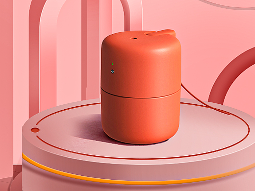 加湿器的场景搭建练习（个人主页-ZNjI4NjM0MDA=） - 海报 - 站酷设计师丸子咚咚咚原创素材 - 站酷ZCOOL