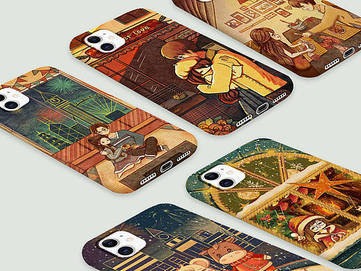 procreate手机壳插画