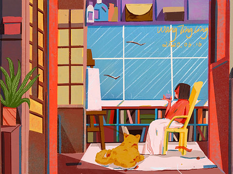 下雨天（個(gè)人主頁(yè)-ZNDU1NDkyMDQ=） - 創(chuàng)作習(xí)作 - 站酷設(shè)計(jì)師wangWtl原創(chuàng)素材 - 站酷ZCOOL