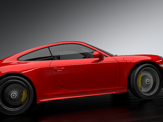 小白发作品，vred和VRay的汽车CG