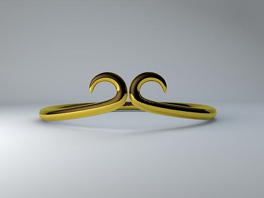 C4D 灯光材质练习 金箍