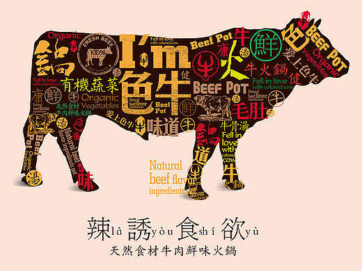 一个火锅的展架