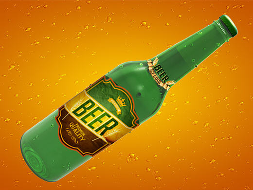 C4D啤酒瓶建模（个人主页-ZMTg5OTMwMDQ=） - 其他平面 - 站酷设计师魔法师的学徒原创素材 - 站酷ZCOOL