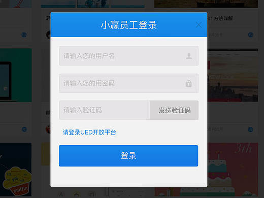 ued 开放平台后台页面