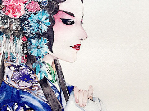 水彩人物